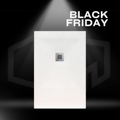 Basse Duche Lima Ardósia 215x80cm Branca