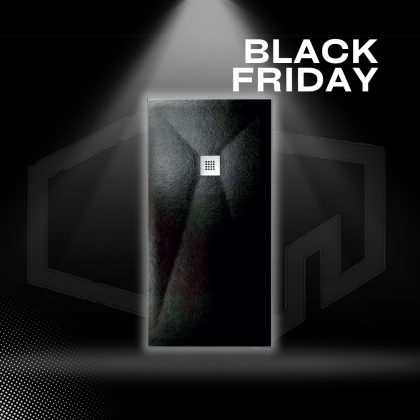 Base Duche Resina Gelcoat 100x70cm Preta